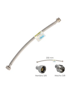 Latiguillo Flexible Acero Inoxidable Macho 3/8 - Hembra...