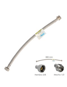 Latiguillo Flexible Acero Inoxidable Macho 1/2 - Hembra...