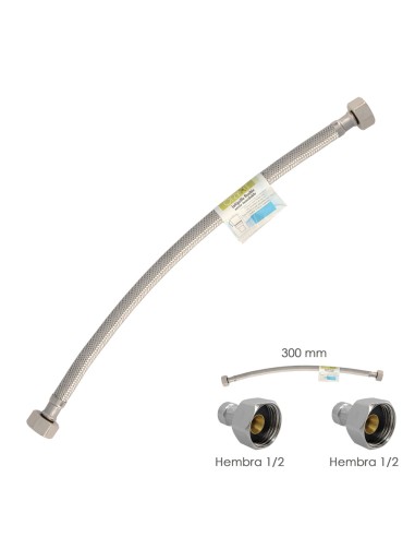 Latiguillo Flexible Acero Inoxidable Hembra 1/2...