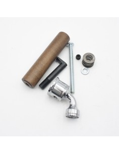 Maneta puerta estufa HERGOM E-10 Plus puerta hogar + eje...