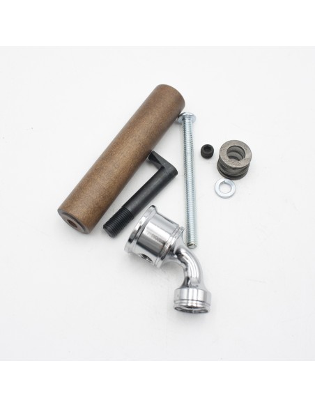 Maneta puerta estufa leña HERGOM E-10 Plus puerta hogar + eje 9917694