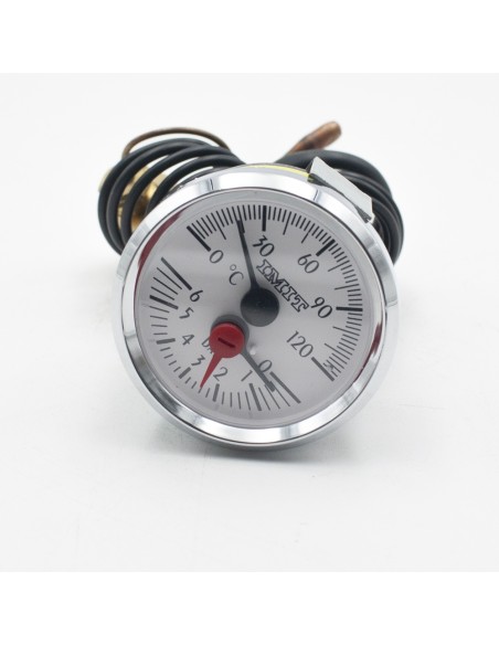 Termohidrometro caldera IMIT cromado 0-120ºC y 0-6bar IM02026