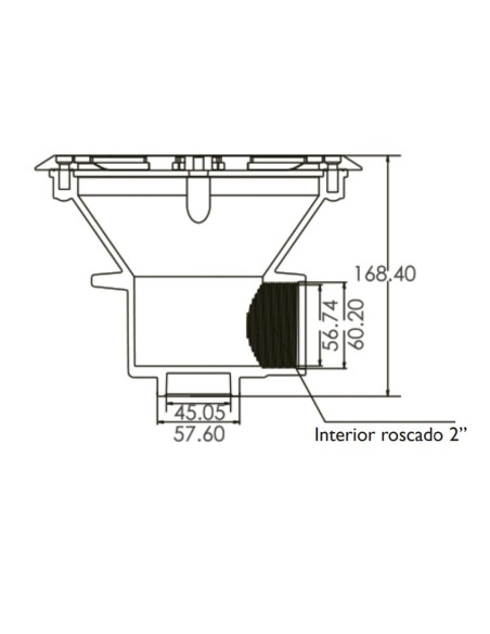 Sumidero piscina liner EMAUX circular mod EM2837 2" 91600514