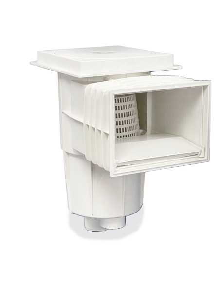 Skimmer piscina hormigon HW boca standar ABS blanco marco cudrado HP-4606-48