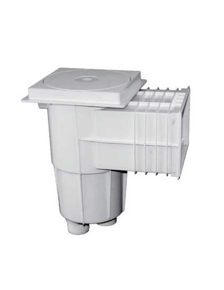 Skimmer piscina hormigon EMAUX mod 15lt boca pequeña ABS EM0130-SC blanco marco cuadrado 91600315