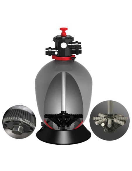 Filtro piscina HW Teide 600mm 14.6m3/h c/valvula top HP-4006-06