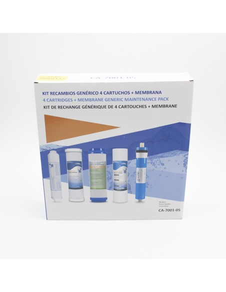 Filtros osmosis HW Kit recambio generico (4 filtros + 1 membrana) CA-7001-05