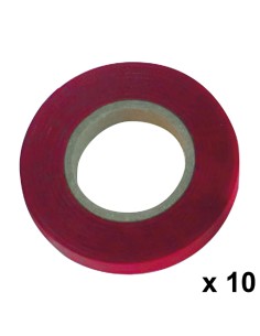Cinta para atadora SATURNIA 11x0.15mm rojo rollos de 26mt...