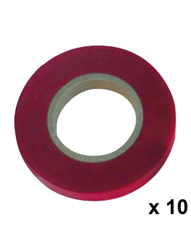 Cinta para atadora SATURNIA 11x0.15mm rojo rollos de 26mt (pack 10und) 08021110