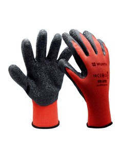 Guante proteccion WURTH latex rojo box  T.9  0899408209