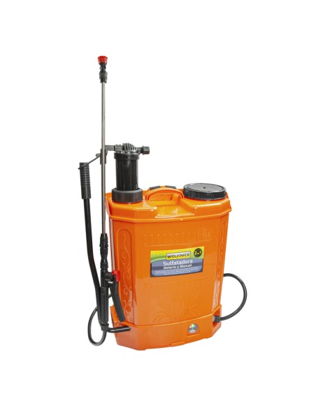Sulfatadora WOLFPACK electrica a bateria/manual 16lt 08052000