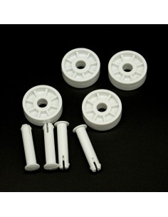 Rueda limpiafondos piscina SIQUA kit 4 ruedas + 4...