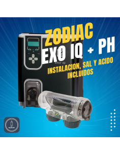 Pack electrolisis salina hasta   30m3 ZODIAC +...