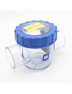 Valvula antiretorno piscina HW transparente H 63mm...