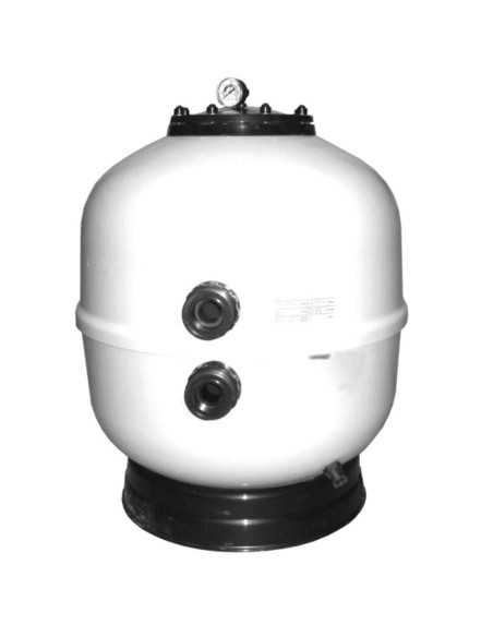 Filtro piscina ASTRAL T/C blanco 600mm 14m3/h con valvula lateral (20612FP201+09758)