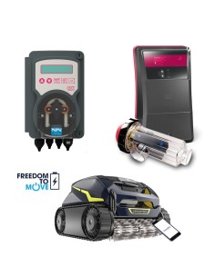 Pack electrolisis + control PH + limpiafondos