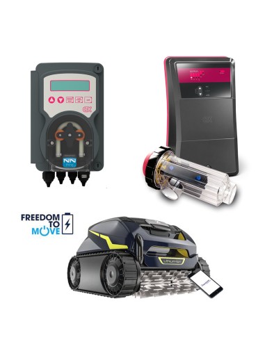 Pack electrolisis + control PH + limpiafondos