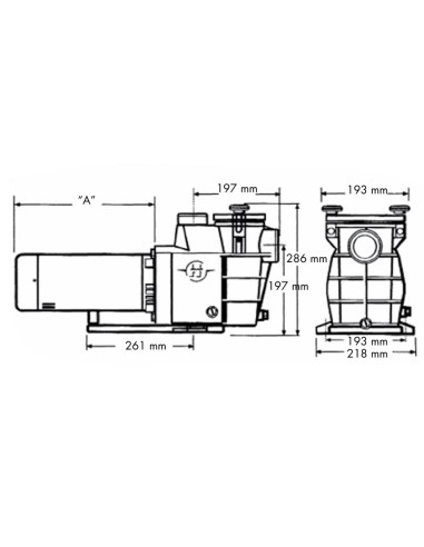 Bomba piscina HAYWARD Superpool 1.50cv mf...