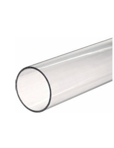 Tubo PVC-GLASS transparente   D.50mm largo 2mt