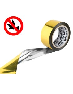 Cinta antipajaros WOLFPACK bimetalica 50mm rollo 100mt...