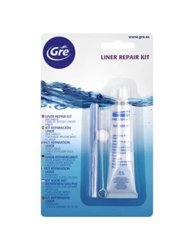 Parches piscina GRE kit pegamento+pincel+liner...