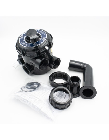 Valvula selectora filtro piscina CTX 1½" Midas lateral con enlaces FVM015 (Certikin)