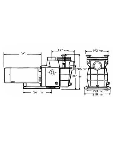 Bomba piscina HAYWARD SuperPool 1.50cv mf IE2...