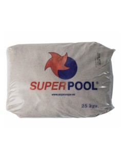 Arena filtro piscina SUPERPOOL silex 0.4-0.8mm saco 25kg...