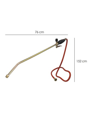 Soplete WOLFPACK 70cm x 60mm con palanca y...