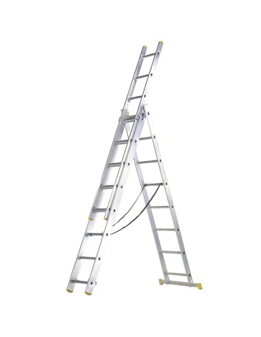 Escalera aluminio WOLFPACK 3 tramos 10+10+10...