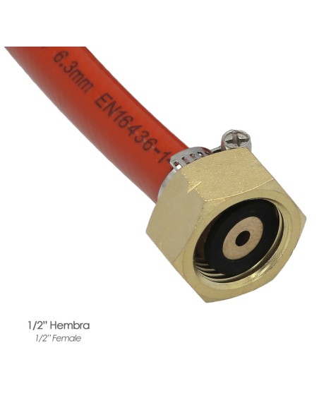 Manguera con racores para soplete WOLFPACK 02650325