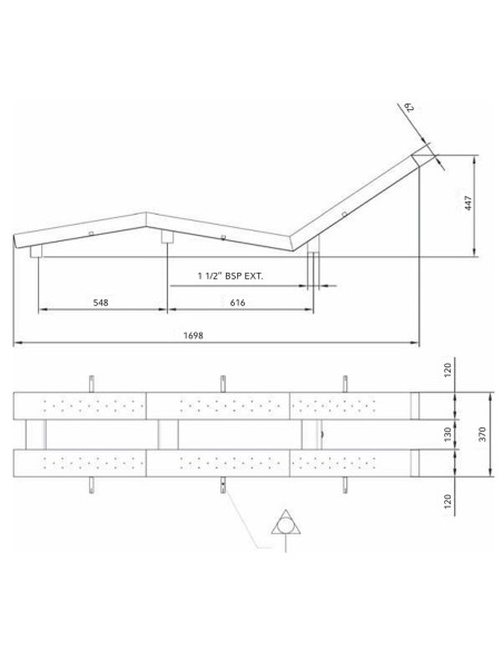 Cama hidromasaje ASTRAL liner mod doble inoxidable 41159