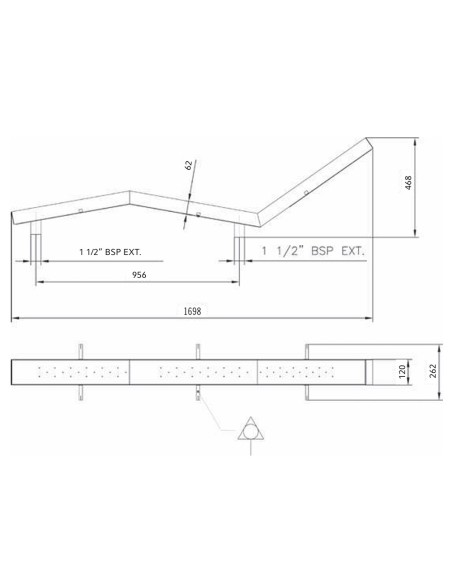 Cama hidromasaje ASTRAL hormigon mod  simple inoxidable 35249