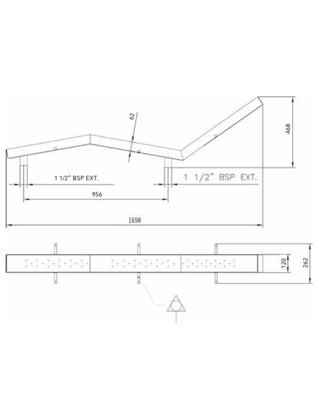 Cama hidromasaje ASTRAL liner mod  simple inoxidable 41158