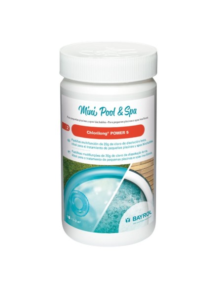 Cloro tabletas BAYROL Chlorilong Power 5 1.00 kg T-20 gr
