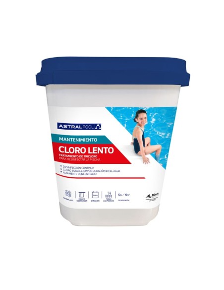 Cloro granulado lento ASTRAL tricloro 5kg 11405 (Astral 300/GR)