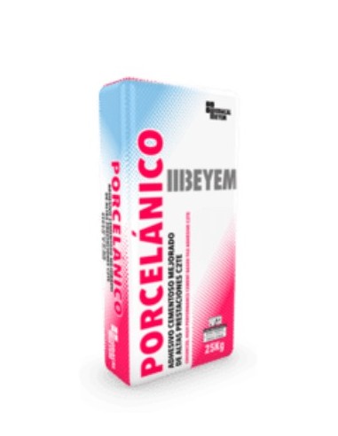 Cemento C2TES1 25kg BEYEM Porcelanico - Gris