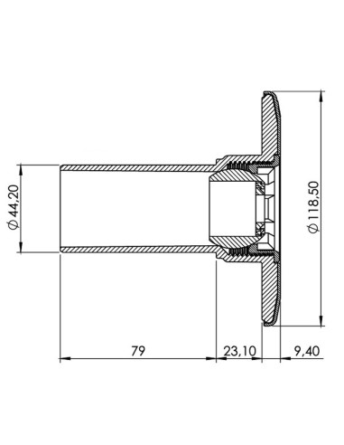 Boquilla impulsion piscina hormigon ASTRAL...
