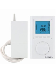 Cronotermostato digital inalambrico CABEL via radio 6360006