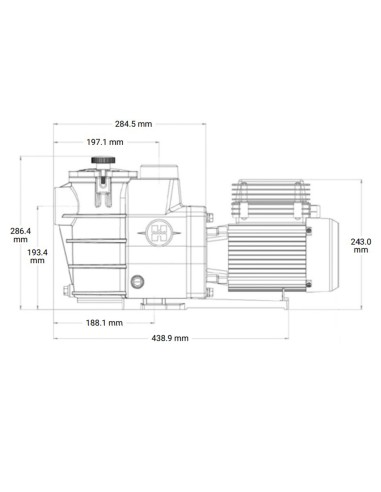 Bomba piscina HAYWARD Max Flo 1.50cv tf IE3...
