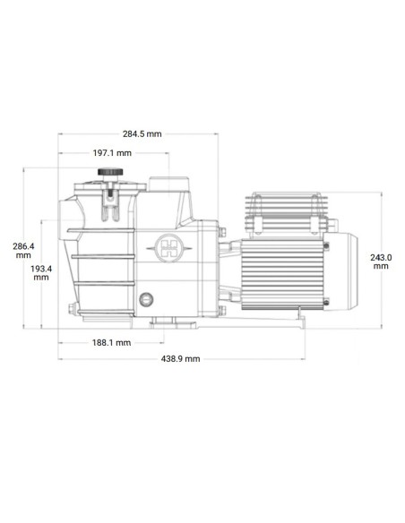 Bomba piscina HAYWARD Max Flo 0.50cv mf     SP1806HW81E2   (new IE2)