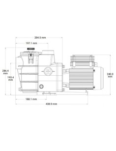Bomba piscina HAYWARD Max Flo 0.75cv mf     SP1808HW111E2... 2