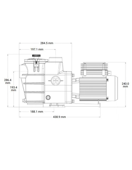 Bomba piscina HAYWARD Max Flo 1.50cv mf     SP1816HW221E2 (new IE2)