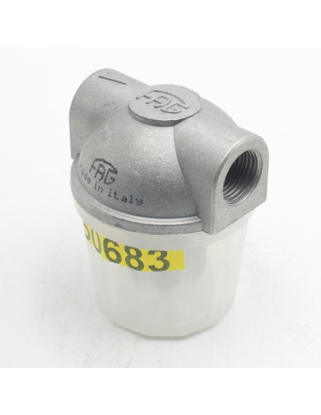 Filtro gasoil caldera FAG H-H  3/8" traslucido 20151/PE