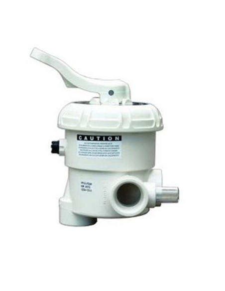 Valvula selectora filtro piscina CTX lateral 2"     6 vias Blanca con enlaces MPV20/M2WN