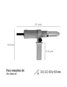 Kit remachadora para taladro WOLFPACK 02320163 2