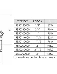 Valvula reductora presion PARETA H-H   ½" 5850120000 2
