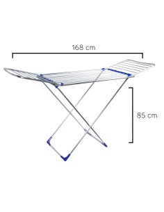 Tendedero ORYX plegable aluminio con alas 05160500