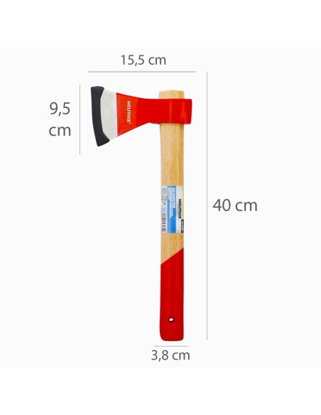 Hacha WOLFPACK con mango Vizcaina 380gr 08211005