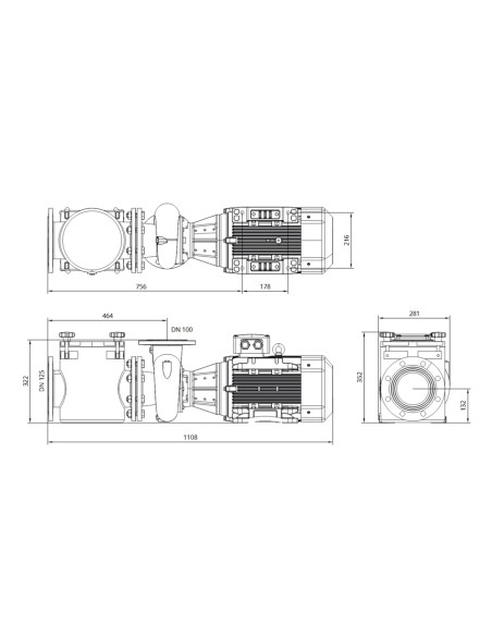 Bomba piscina PSH FDN-3000 FDN-24 15cv     tf IE3 1FN31500E7V